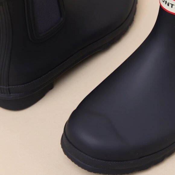 NEW HUNTER Original Chelsea Rain Boots Waterproof in Navy For Women 1025 6s3 - Picture 5 of 6